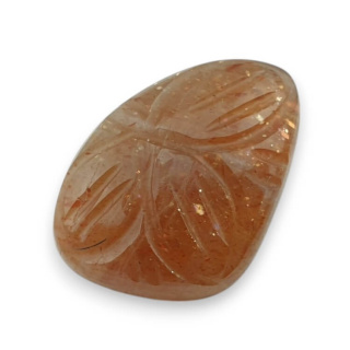 Kamień słoneczny kaboszon carving 24x17 mm nr 18