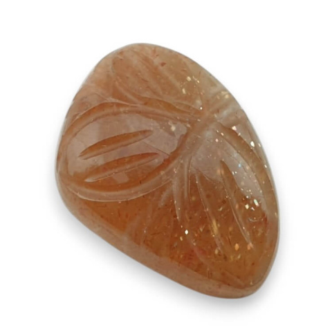 Kamień słoneczny kaboszon carving 24x17 mm nr 18 Kamień słoneczny kaboszon carving 24x17 mm nr 18