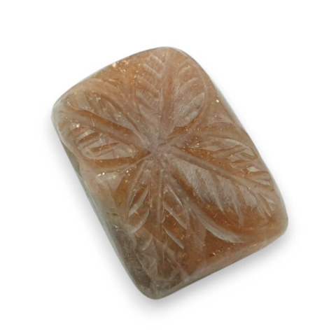 Kamień słoneczny kaboszon carved 24x18 mm nr 17 Kamień słoneczny kaboszon carved 24x18 mm nr 17