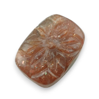 Kamień słoneczny kaboszon carving 25x18 mm nr 9