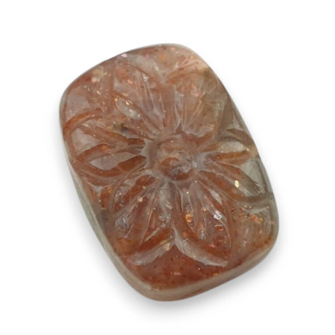Kamień słoneczny kaboszon carving 25x18 mm nr 9 Kamień słoneczny kaboszon carving 25x18 mm nr 9