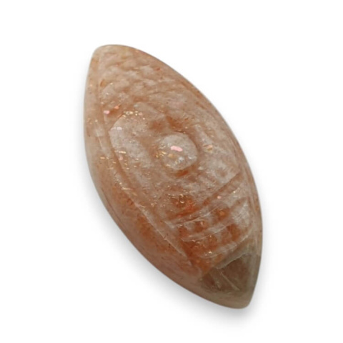 Kamień słoneczny kaboszon carving 27x13 mm nr 46 Kamień słoneczny kaboszon carving 27x13 mm nr 46