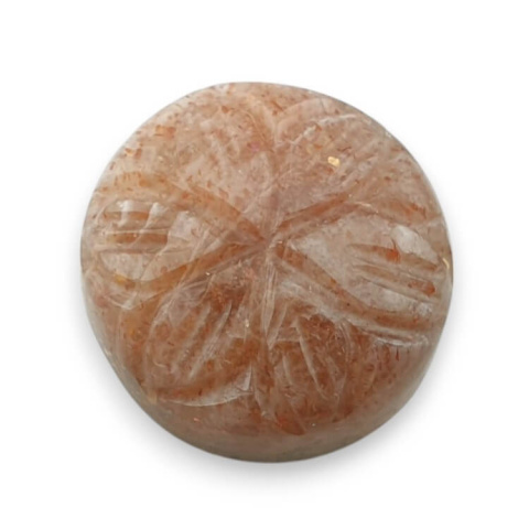 Kamień słoneczny kaboszon carving fi 20 mm nr 43