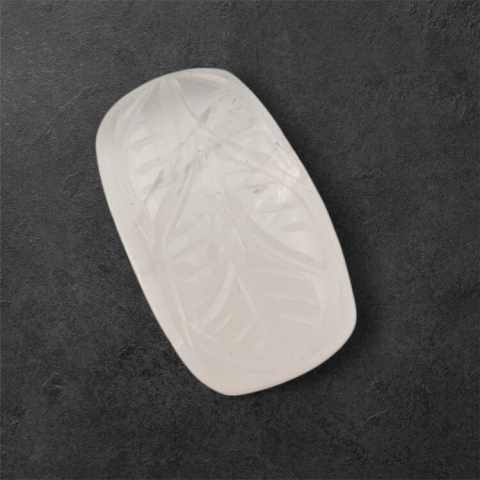 Kwarc różowy kaboszon carving 24x15 mm nr 25 Kwarc różowy kaboszon carving 24x15 mm nr 25