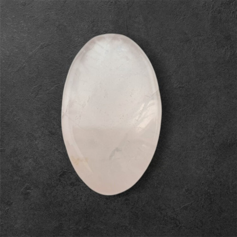 Pink quartz carved cabochon 25x15 mm no 12 Pink quartz carved cabochon 25x15 mm no 12