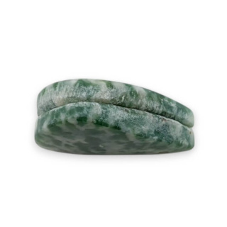 Agat drzewny para kaboszonów z dziurką 19x14 mm nr P716