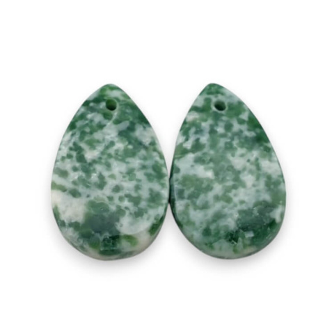 Agat drzewny para kaboszonów z dziurką 21x13 mm nr P701 Agat drzewny para kaboszonów z dziurką 21x13 mm nr P701