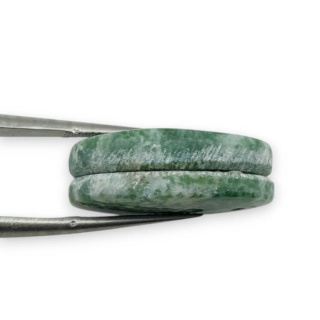 Agat drzewny para kaboszonów z dziurką 21x14 mm nr P727