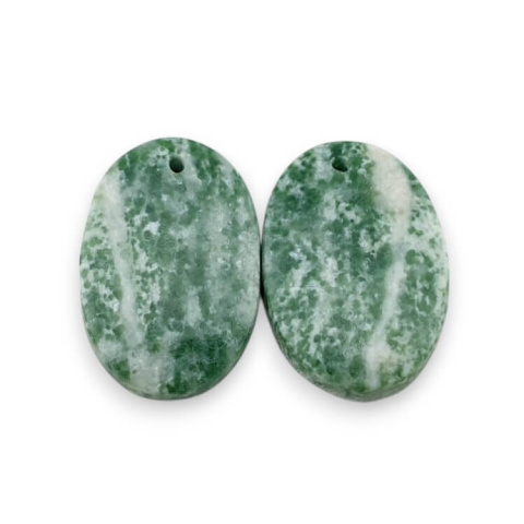 Agat drzewny para kaboszonów z dziurką 22x15 mm nr P726 Agat drzewny para kaboszonów z dziurką 22x15 mm nr P726