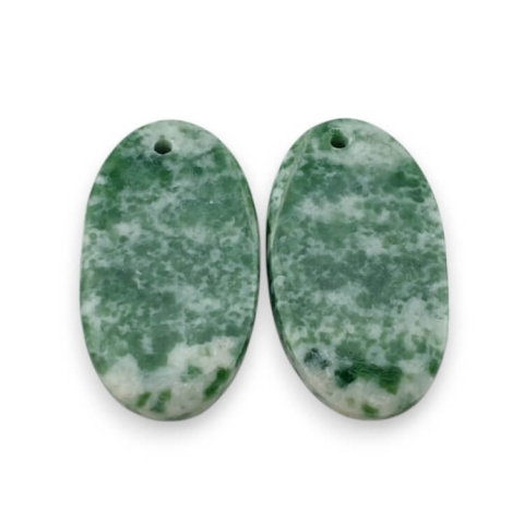 Agat drzewny para kaboszonów z dziurką 23x13 mm nr P728 Agat drzewny para kaboszonów z dziurką 23x13 mm nr P728