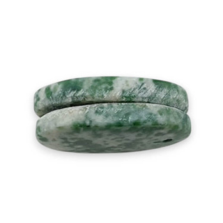 Agat drzewny para kaboszonów z dziurką 23x14 mm nr P713