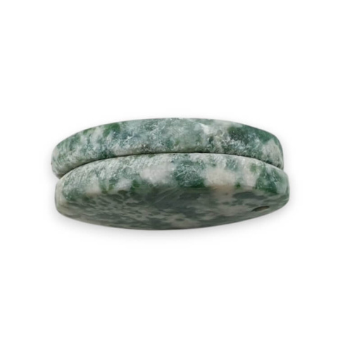 Agat drzewny para kaboszonów z dziurką 23x14 mm nr P733 Agat drzewny para kaboszonów z dziurką 23x14 mm nr P733