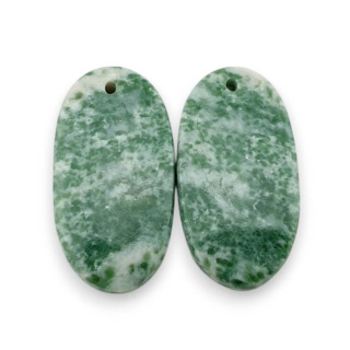 Agat drzewny para kaboszonów z dziurką 24x13 mm nr P702