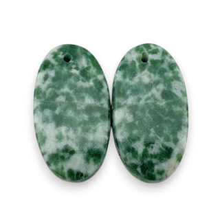 Agat drzewny para kaboszonów z dziurką 24x13 mm nr P708