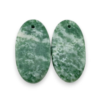 Agat drzewny para kaboszonów z dziurką 24x13 mm nr P709