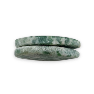 Agat drzewny para kaboszonów z dziurką 24x14 mm nr P711