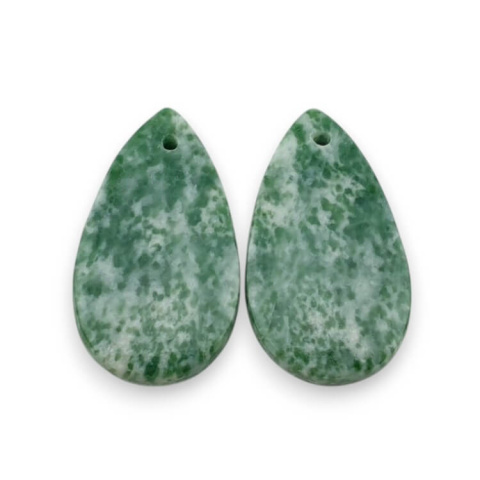 Agat drzewny para kaboszonów z dziurką 24x14 mm nr P712 Agat drzewny para kaboszonów z dziurką 24x14 mm nr P712