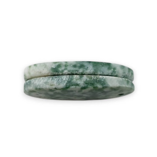 Agat drzewny para kaboszonów z dziurką 26x13 mm nr P714