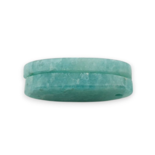 Amazonit para kaboszonów z dziurką 23x11 mm nr P905