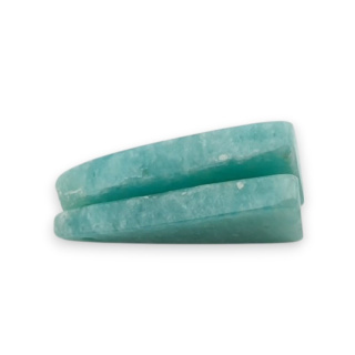 Amazonit para kaboszonów z dziurką 23x16 mm nr P911