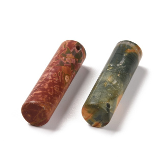 Jaspis Cherry creek walec z dziurką 35x10 mm 1 szt.