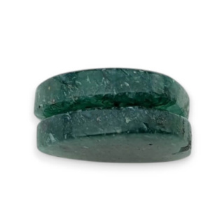 Awenturyn zielony para kaboszonów z dziurką 18x19 mm nr P629
