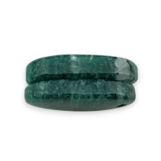 Awenturyn zielony para kaboszonów z dziurką 22x12 mm nr P642