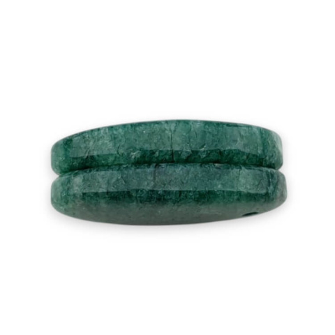 Awenturyn zielony para kaboszonów z dziurką 23x13 mm nr P626 Awenturyn zielony para kaboszonów z dziurką 23x13 mm nr P626