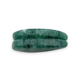 Awenturyn zielony para kaboszonów z dziurką 23x13 mm nr P644