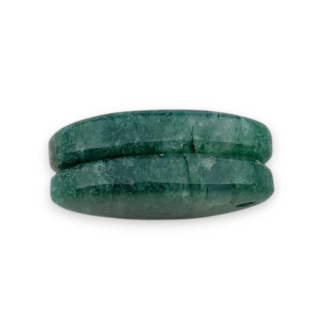 Awenturyn zielony para kaboszonów z dziurką 23x13 mm nr P653