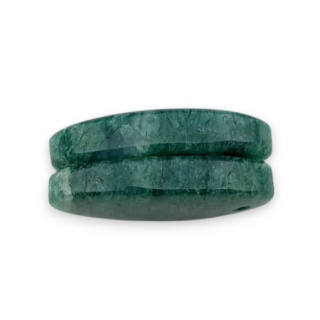 Awenturyn zielony para kaboszonów z dziurką 23x13 mm nr P656