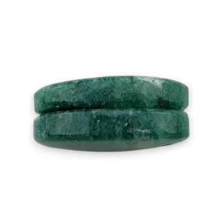 Awenturyn zielony para kaboszonów z dziurką 23x14 mm nr P636