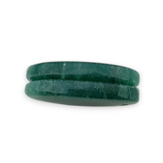 Awenturyn zielony para kaboszonów z dziurką 23x14 mm nr P638