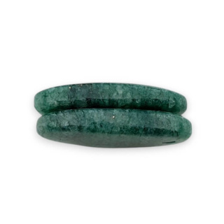 Awenturyn zielony para kaboszonów z dziurką 23x14 mm nr P649