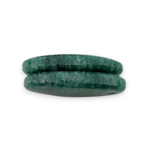Awenturyn zielony para kaboszonów z dziurką 23x14 mm nr P649 Awenturyn zielony para kaboszonów z dziurką 23x14 mm nr P649