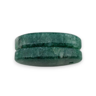 Awenturyn zielony para kaboszonów z dziurką 23x14 mm nr P654