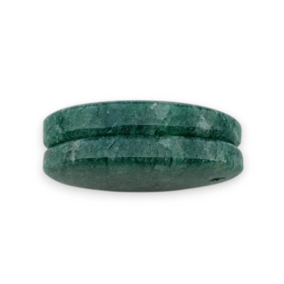 Awenturyn zielony para kaboszonów z dziurką 23x15 mm nr P635