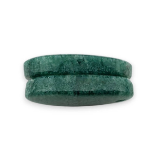 Awenturyn zielony para kaboszonów z dziurką 24x15 mm nr P639