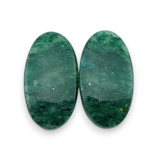 Awenturyn zielony para kaboszonów z dziurką 25x13 mm nr P641