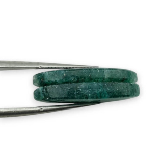 Awenturyn zielony para kaboszonów z dziurką 25x13 mm nr P641