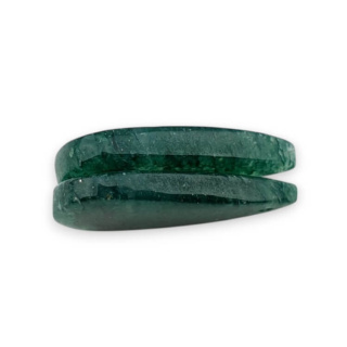 Awenturyn zielony para kaboszonów z dziurką 26x13 mm nr P627