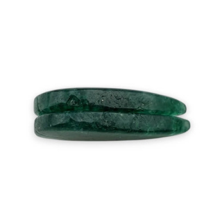Awenturyn zielony para kaboszonów z dziurką 26x14 mm nr P652