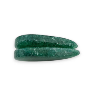 Awenturyn zielony para kaboszonów z dziurką 27x14 mm nr P633