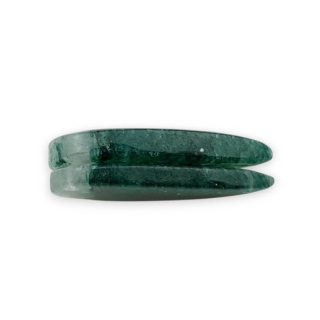 Awenturyn zielony para kaboszonów z dziurką 27x14 mm nr P643