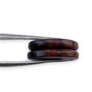Jaspis czerwony para kaboszonów z dziurką 20x13 mm nr P821