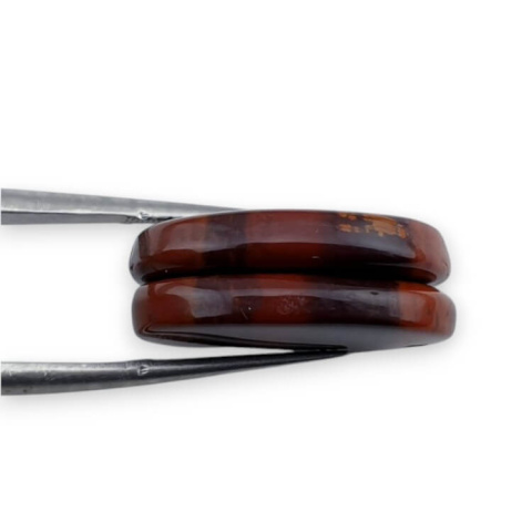 Jaspis czerwony para kaboszonów z dziurką 21x15 mm nr P825 Jaspis czerwony para kaboszonów z dziurką 21x15 mm nr P825