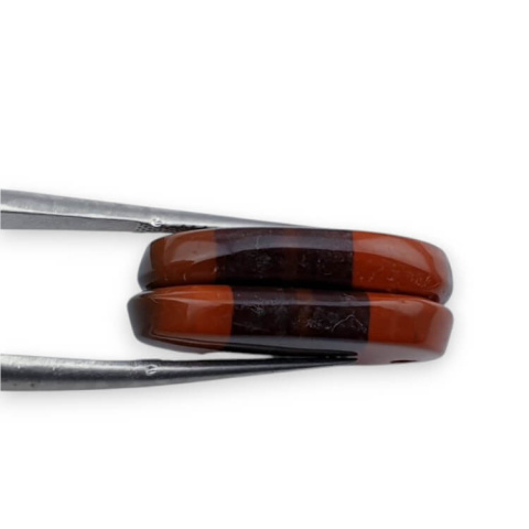 Jaspis czerwony para kaboszonów z dziurką 22x13 mm nr P820 Jaspis czerwony para kaboszonów z dziurką 22x13 mm nr P820
