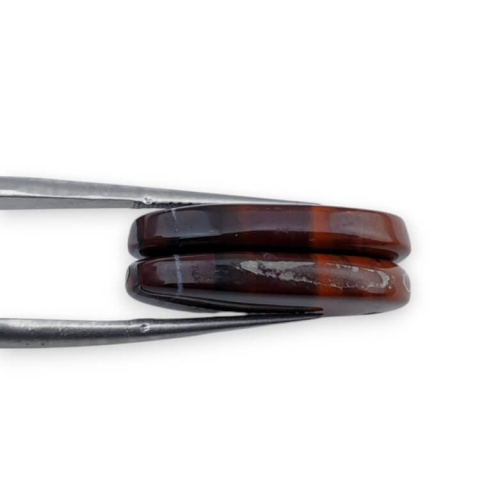 Jaspis czerwony para kaboszonów z dziurką 22x14 mm nr P846 Jaspis czerwony para kaboszonów z dziurką 22x14 mm nr P846