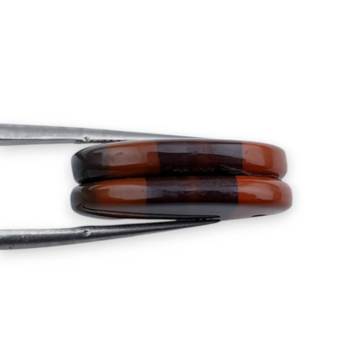 Jaspis czerwony para kaboszonów z dziurką 22x15 mm nr P829 Jaspis czerwony para kaboszonów z dziurką 22x15 mm nr P829