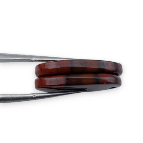 Jaspis czerwony para kaboszonów z dziurką 23x13 mm nr P827 Jaspis czerwony para kaboszonów z dziurką 23x13 mm nr P827